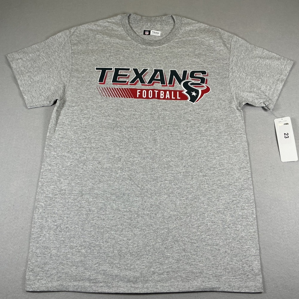 Houston Texans NFL Team Apparel Men's Gray Graphic T-Shirt Size M NWT